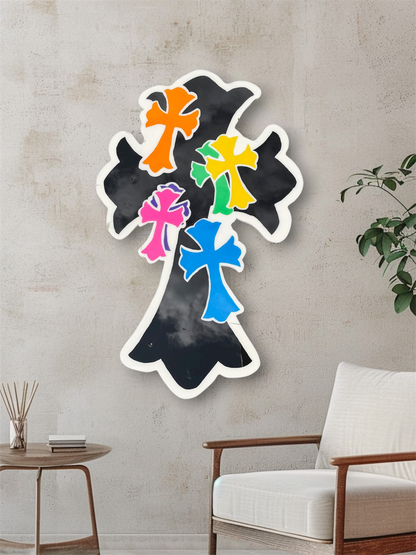 Colorful Chrome Hearts Cross